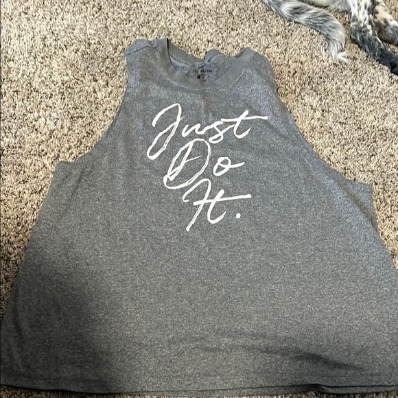 Nike Gray Muscle Tee Relaxed Fit - Picture 1 of 3